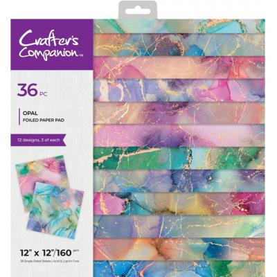 Crafter's Companion Foiled Paper Pad - Opal